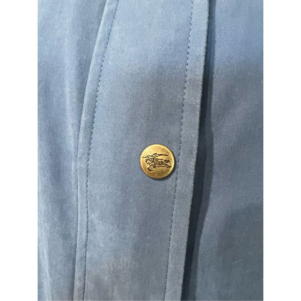 Burberrys’ women coat blue oversize full zip pockets size M - Picture 6 of 13